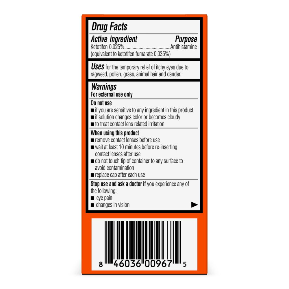 GoodSense® Eye Itch Relief Drops, Ketotifen, 5mL (30day supply)