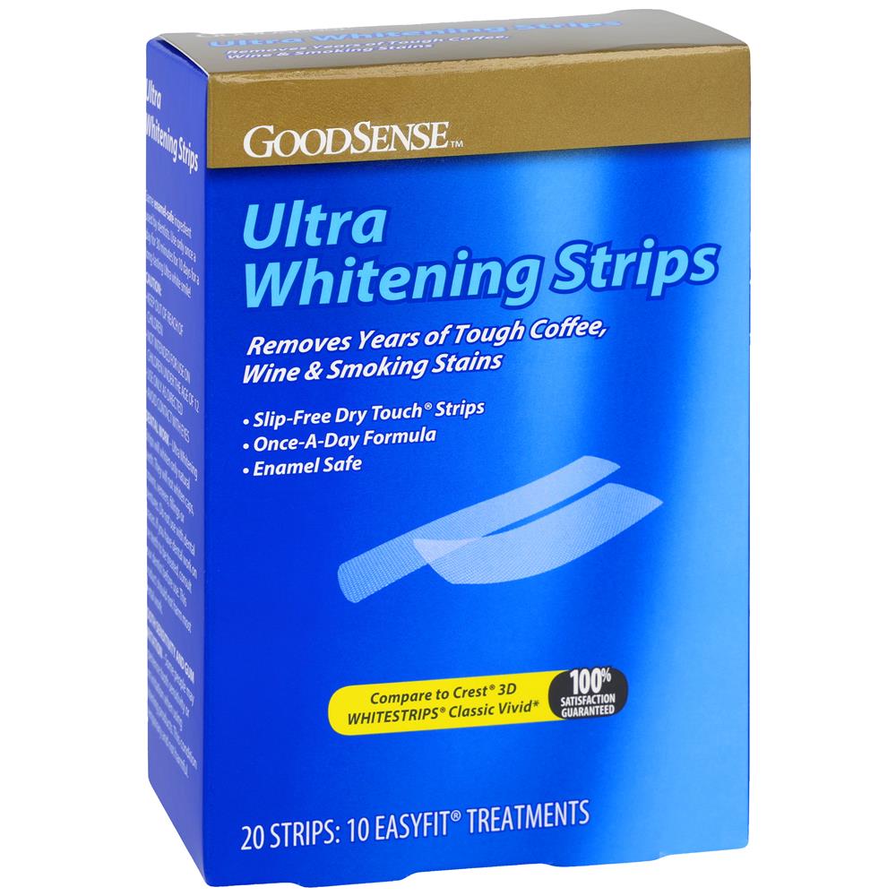 GoodSense&reg; Ultra Whitening Strips 10 EasyFit&reg; Treatments, 20 Strips