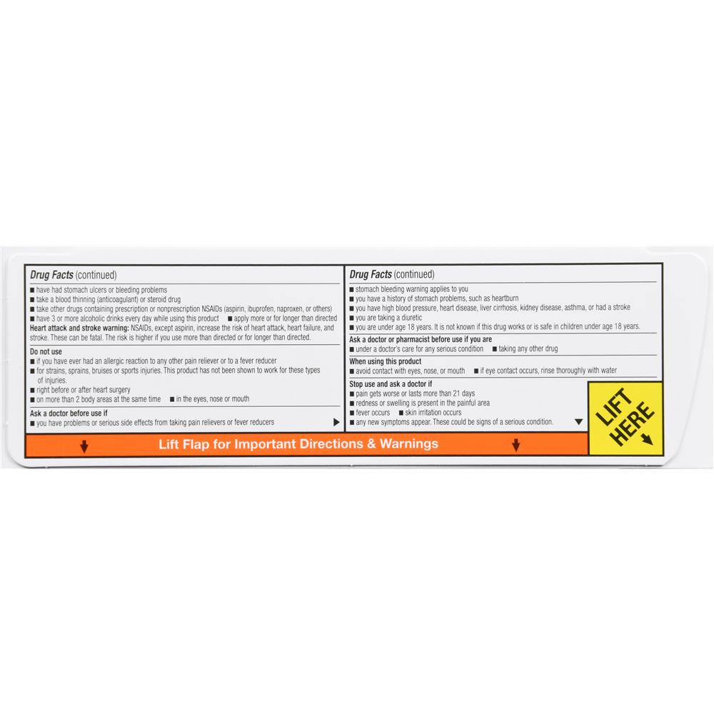 Product's active ingredients