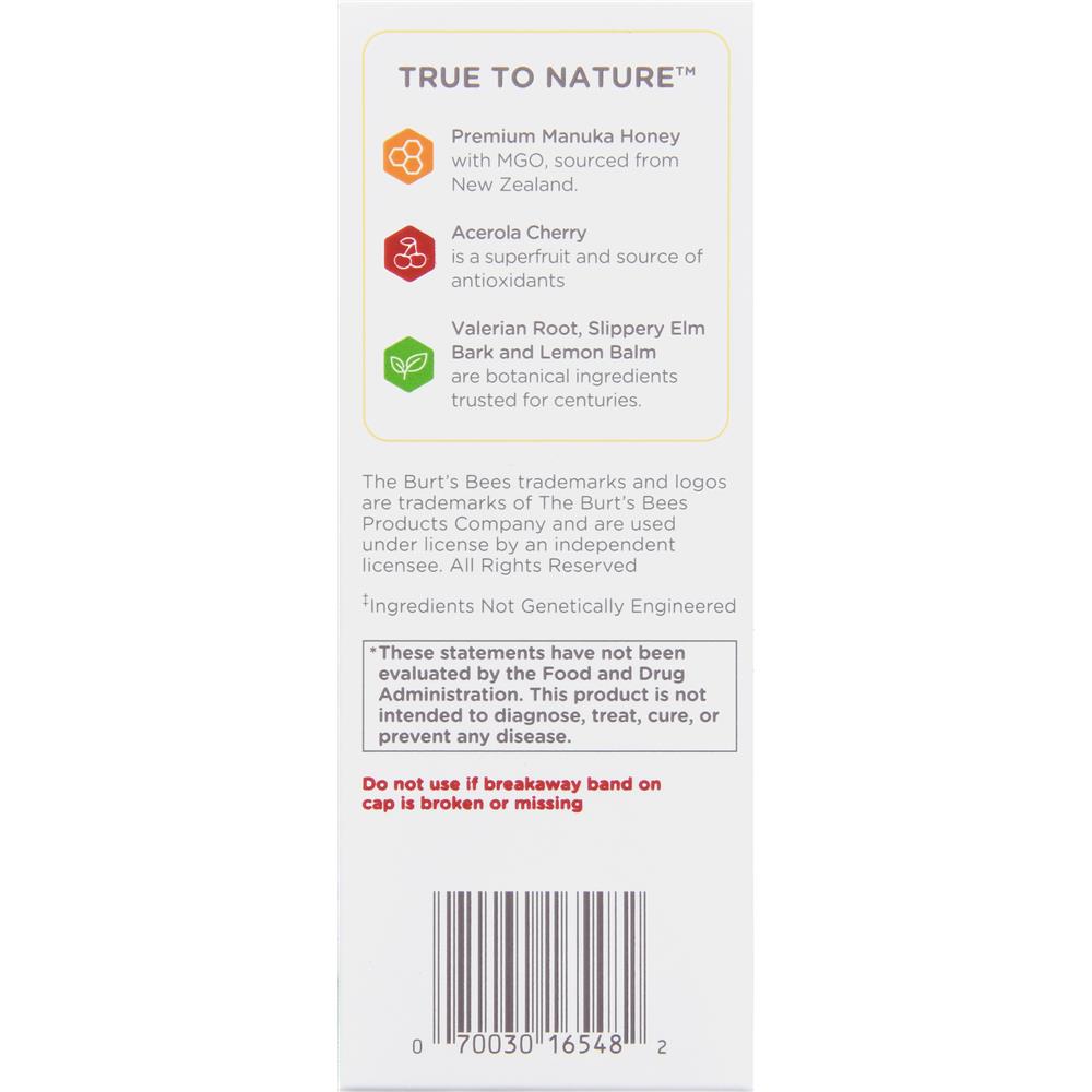 Burt's Bees Kids Nighttime Cough Syrup and Immune Support, Natural